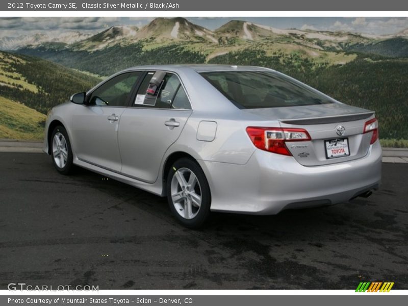 Classic Silver Metallic / Black/Ash 2012 Toyota Camry SE