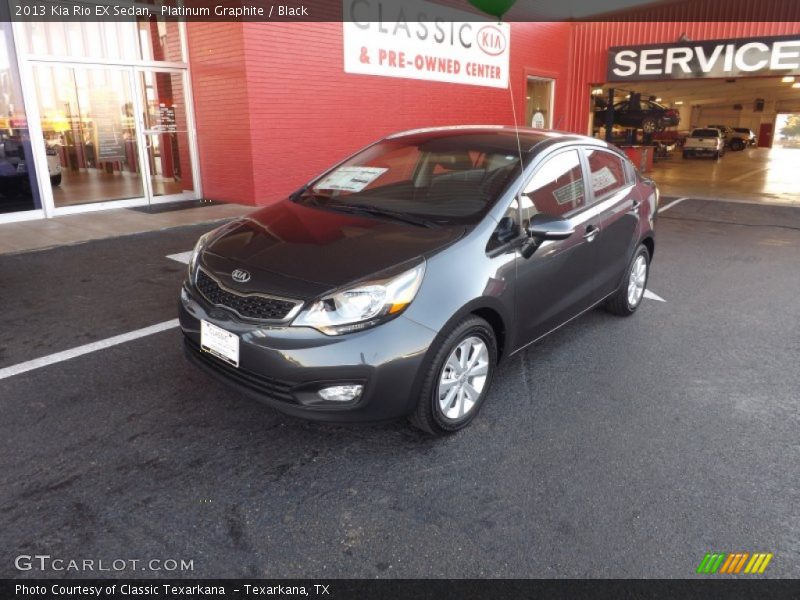 Platinum Graphite / Black 2013 Kia Rio EX Sedan