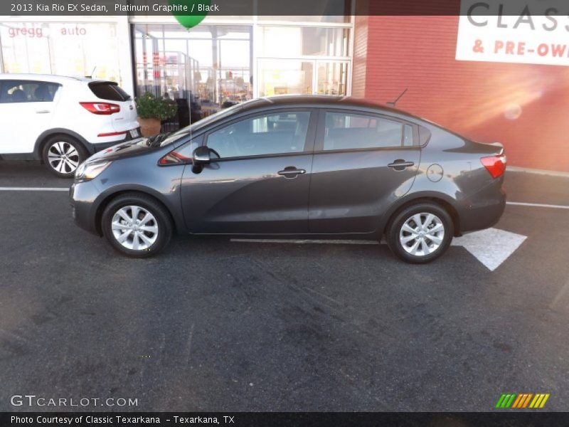 Platinum Graphite / Black 2013 Kia Rio EX Sedan