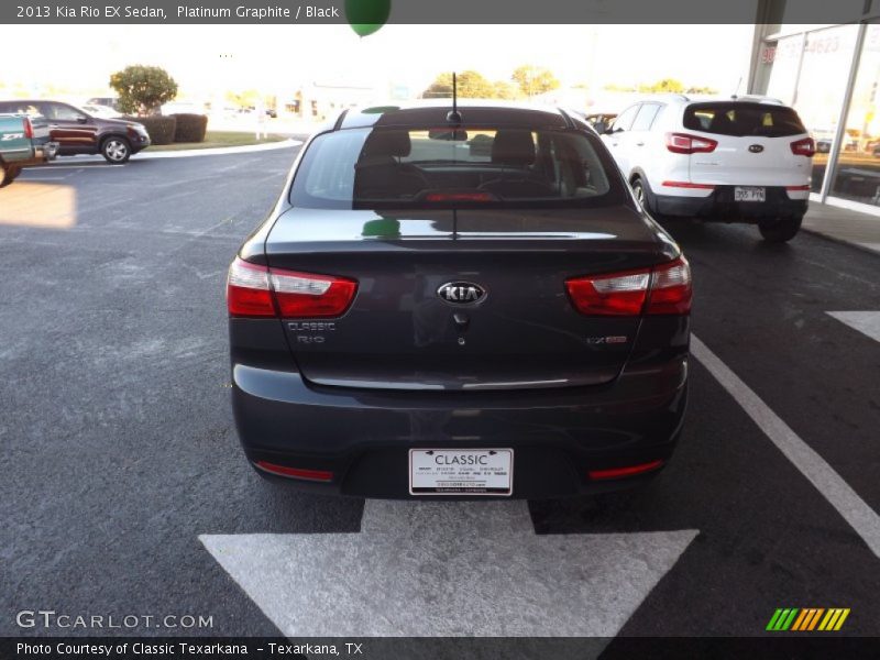 Platinum Graphite / Black 2013 Kia Rio EX Sedan
