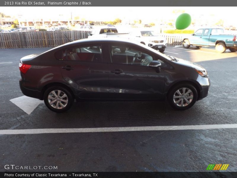 Platinum Graphite / Black 2013 Kia Rio EX Sedan