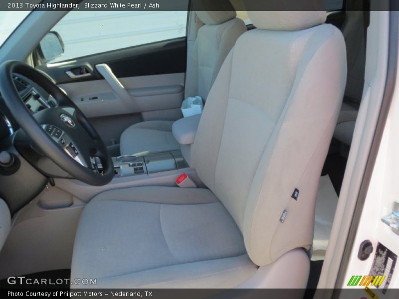 Blizzard White Pearl / Ash 2013 Toyota Highlander