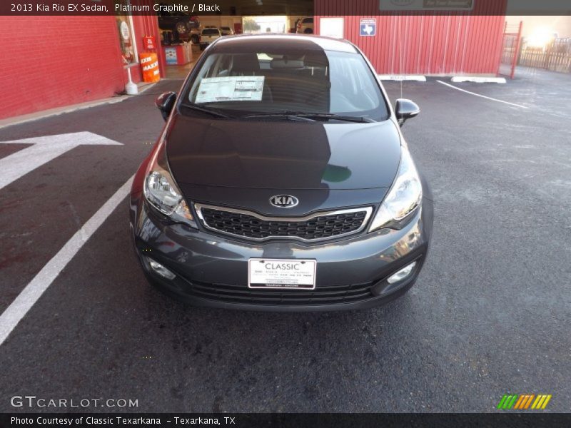 Platinum Graphite / Black 2013 Kia Rio EX Sedan