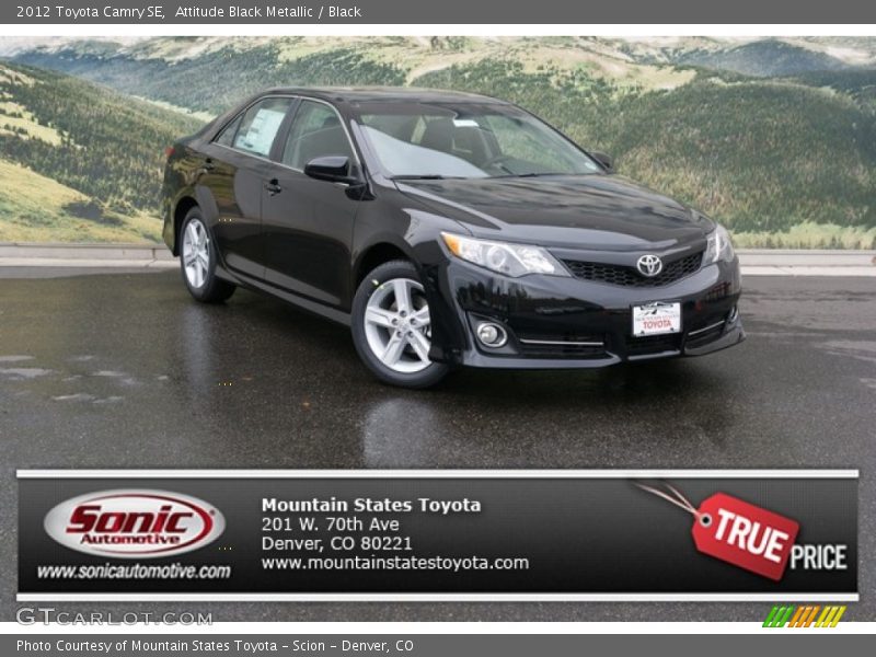 Attitude Black Metallic / Black 2012 Toyota Camry SE
