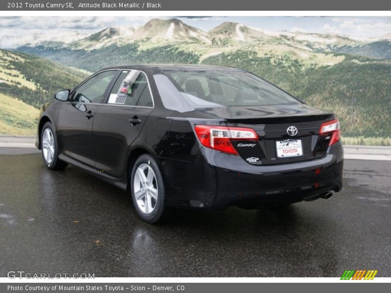 Attitude Black Metallic / Black 2012 Toyota Camry SE