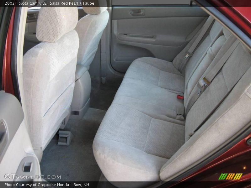 Salsa Red Pearl / Taupe 2003 Toyota Camry LE
