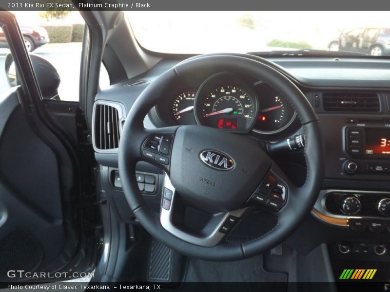 Platinum Graphite / Black 2013 Kia Rio EX Sedan