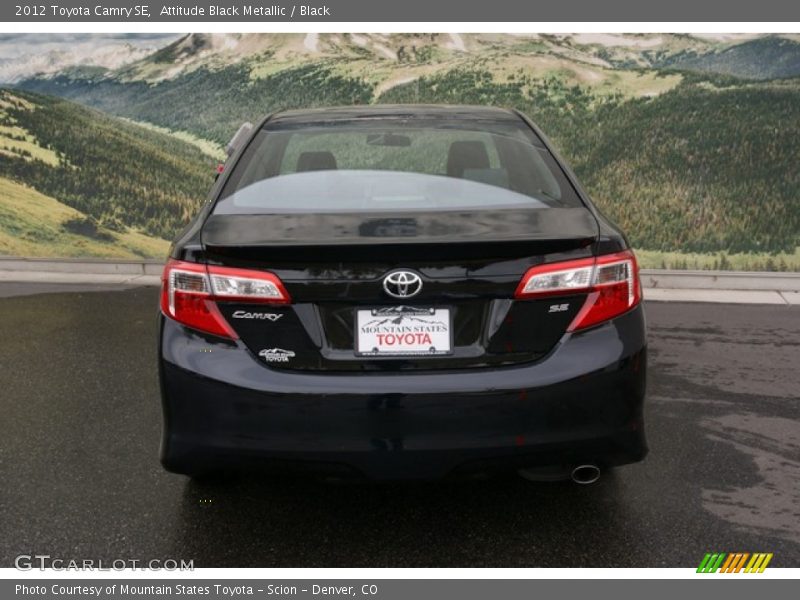 Attitude Black Metallic / Black 2012 Toyota Camry SE