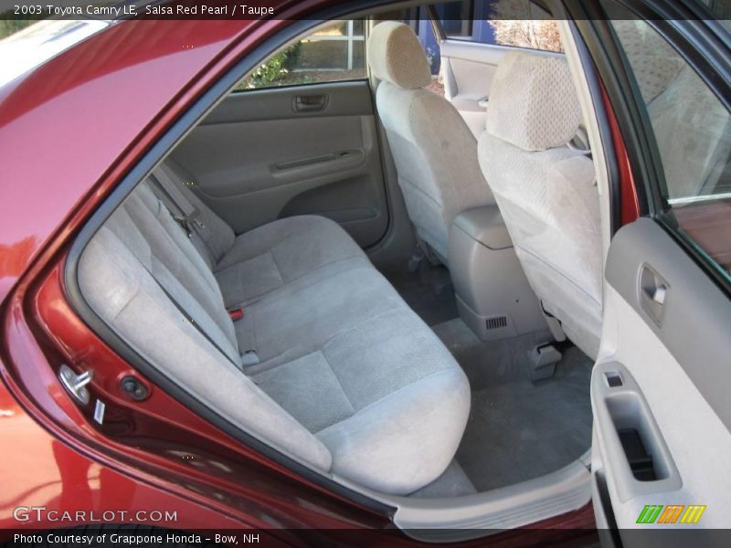 Salsa Red Pearl / Taupe 2003 Toyota Camry LE