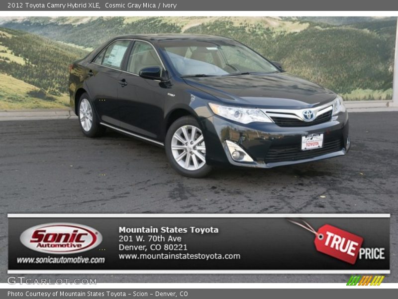 Cosmic Gray Mica / Ivory 2012 Toyota Camry Hybrid XLE