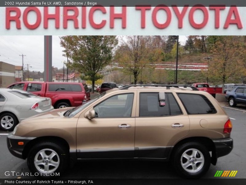 Sandstone / Beige 2002 Hyundai Santa Fe LX AWD