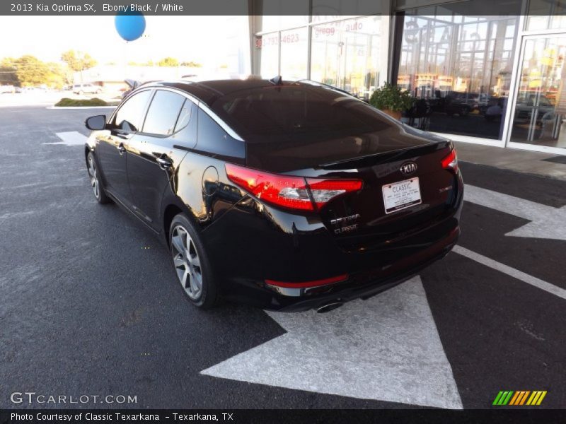 Ebony Black / White 2013 Kia Optima SX