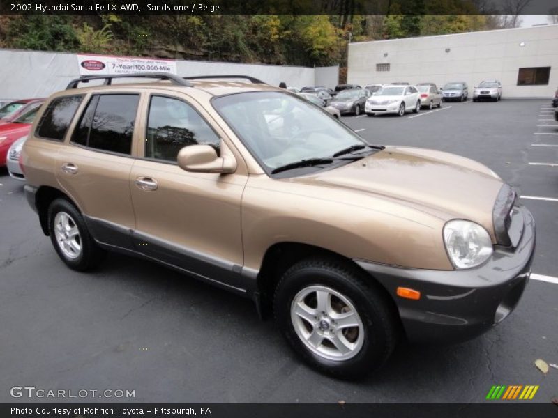 Sandstone / Beige 2002 Hyundai Santa Fe LX AWD