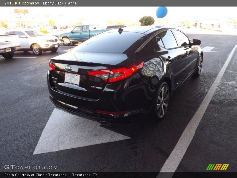 Ebony Black / White 2013 Kia Optima SX