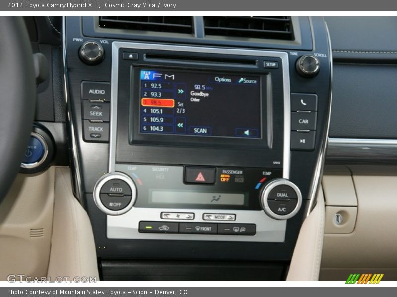 Cosmic Gray Mica / Ivory 2012 Toyota Camry Hybrid XLE