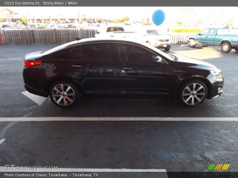 Ebony Black / White 2013 Kia Optima SX