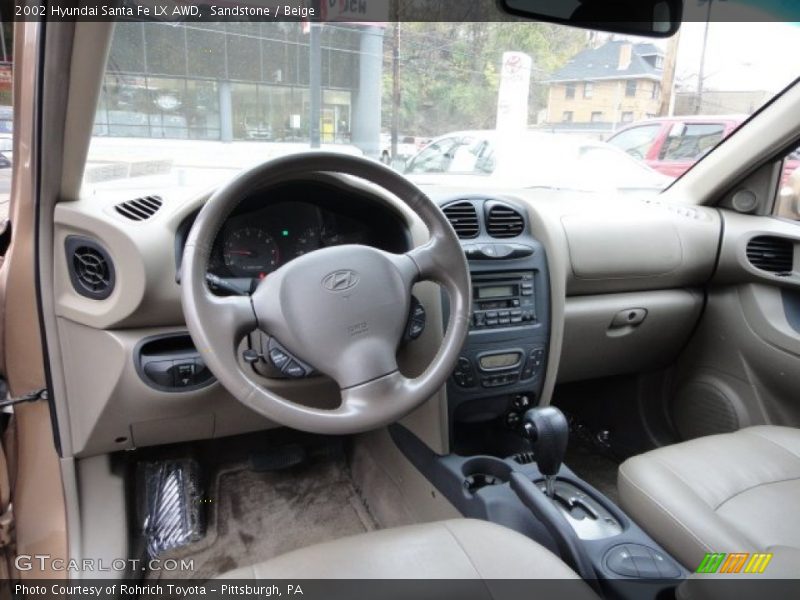 Sandstone / Beige 2002 Hyundai Santa Fe LX AWD