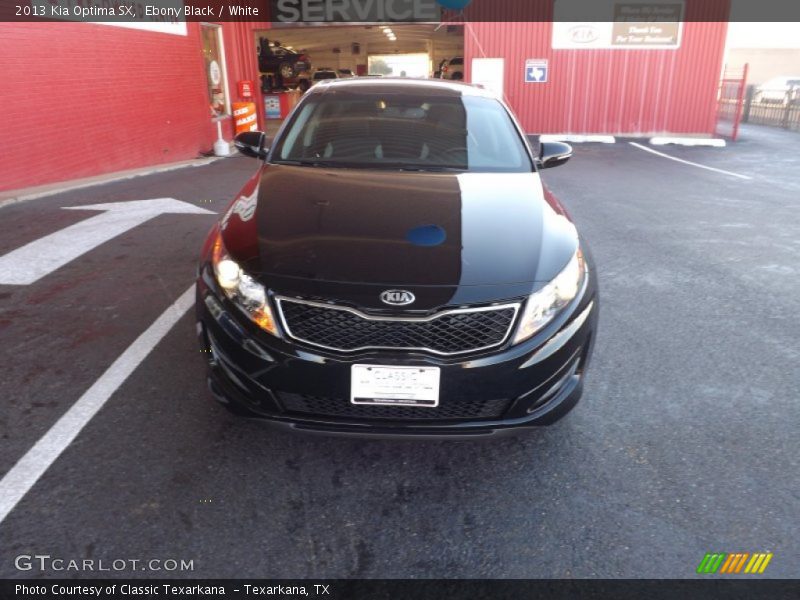 Ebony Black / White 2013 Kia Optima SX