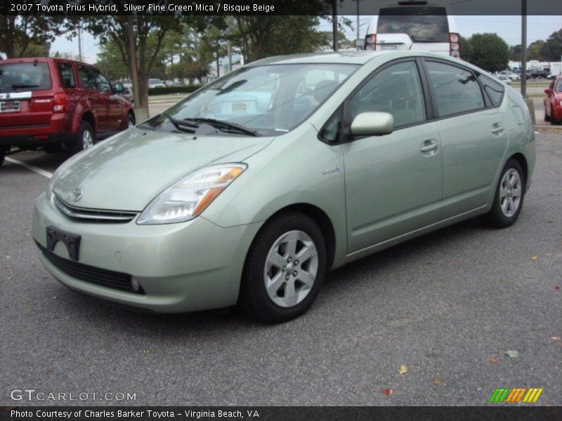 Silver Pine Green Mica / Bisque Beige 2007 Toyota Prius Hybrid