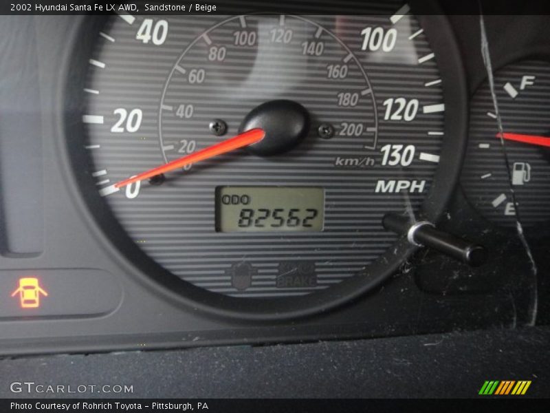 Sandstone / Beige 2002 Hyundai Santa Fe LX AWD