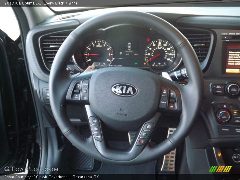Ebony Black / White 2013 Kia Optima SX