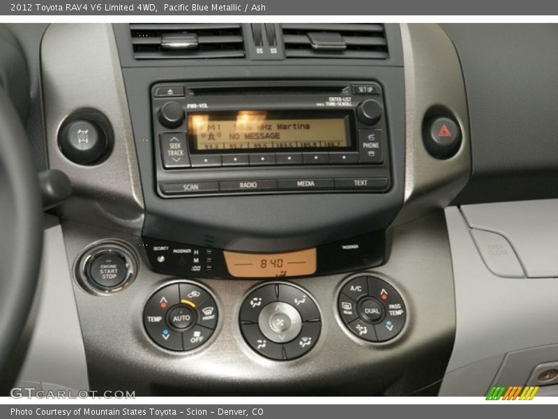 Pacific Blue Metallic / Ash 2012 Toyota RAV4 V6 Limited 4WD