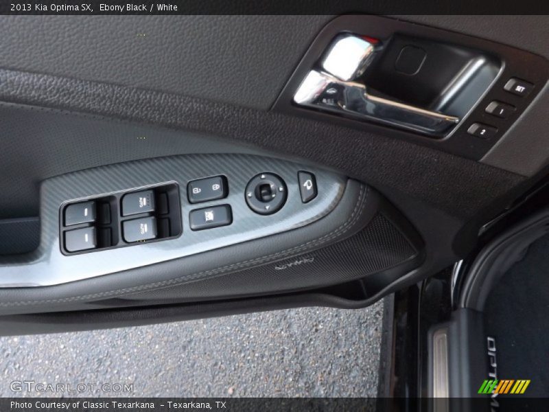 Ebony Black / White 2013 Kia Optima SX
