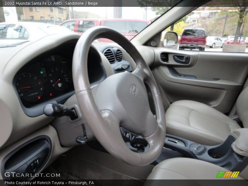 Sandstone / Beige 2002 Hyundai Santa Fe LX AWD