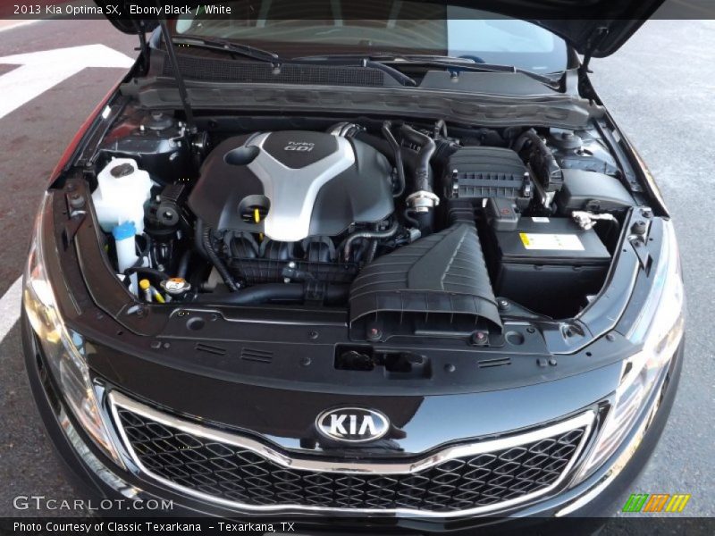 Ebony Black / White 2013 Kia Optima SX