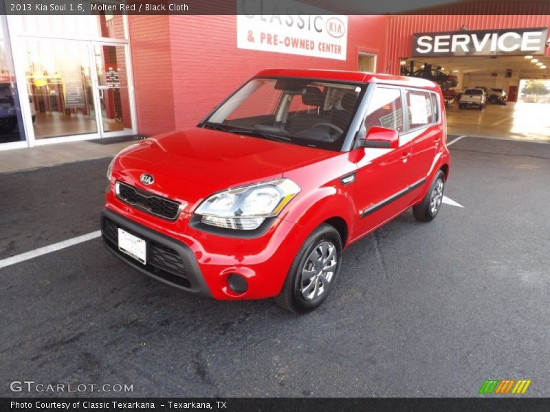 Molten Red / Black Cloth 2013 Kia Soul 1.6