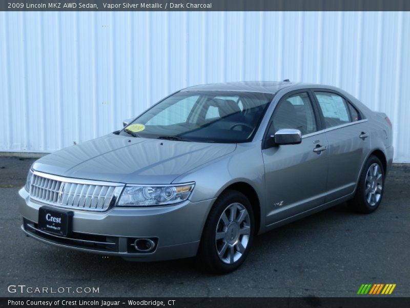 Vapor Silver Metallic / Dark Charcoal 2009 Lincoln MKZ AWD Sedan