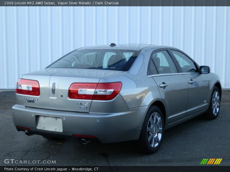 Vapor Silver Metallic / Dark Charcoal 2009 Lincoln MKZ AWD Sedan