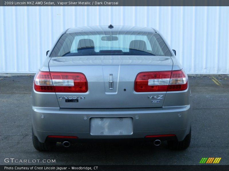 Vapor Silver Metallic / Dark Charcoal 2009 Lincoln MKZ AWD Sedan