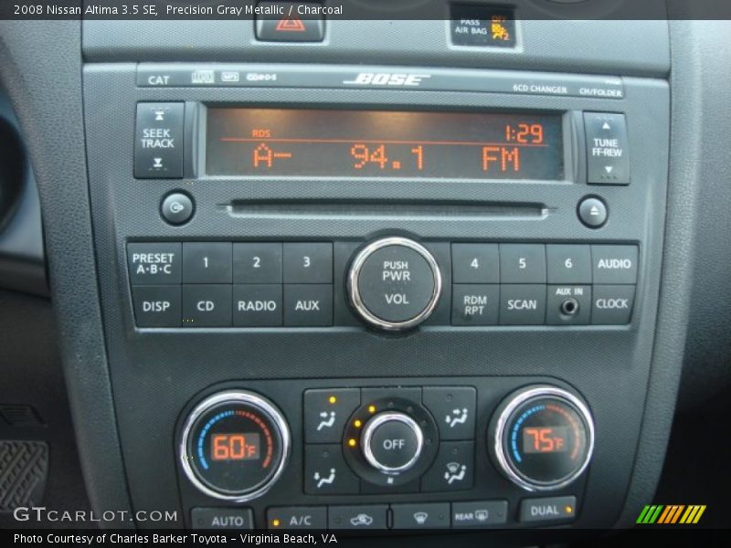 Precision Gray Metallic / Charcoal 2008 Nissan Altima 3.5 SE