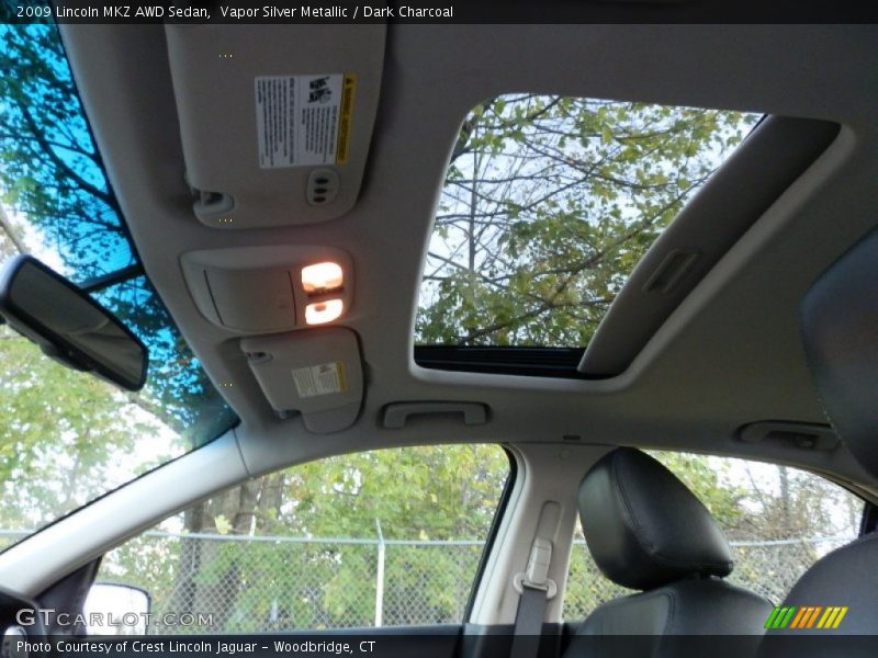 Vapor Silver Metallic / Dark Charcoal 2009 Lincoln MKZ AWD Sedan