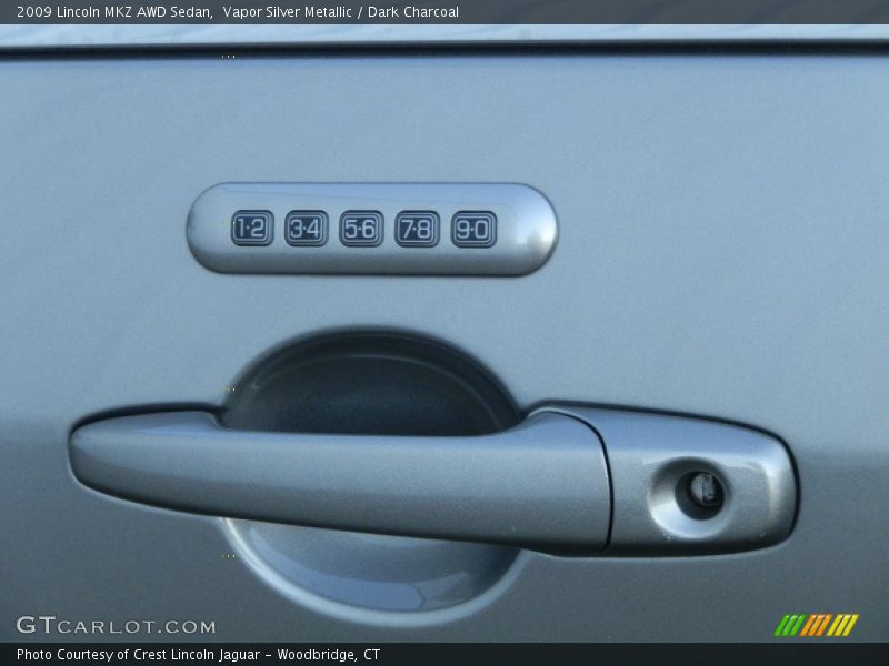 Vapor Silver Metallic / Dark Charcoal 2009 Lincoln MKZ AWD Sedan