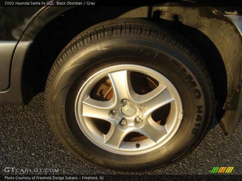 Black Obsidian / Gray 2003 Hyundai Santa Fe GLS