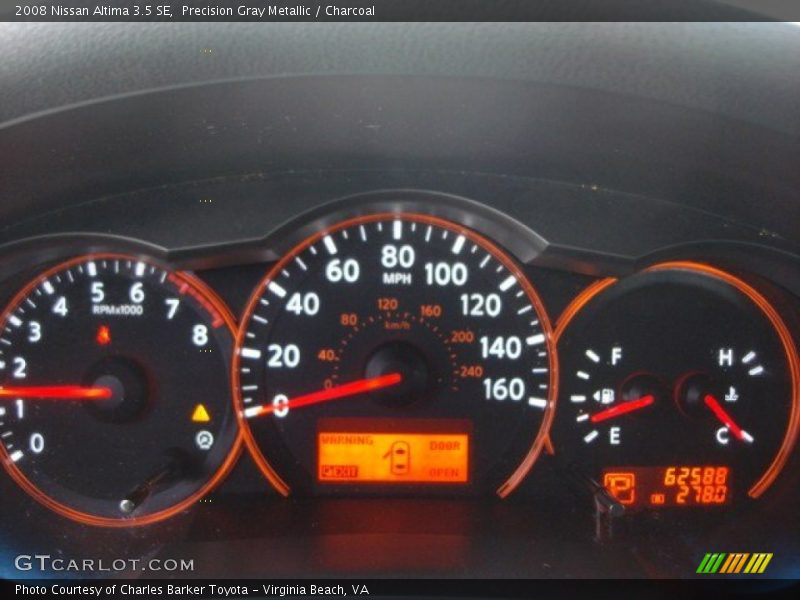 Precision Gray Metallic / Charcoal 2008 Nissan Altima 3.5 SE