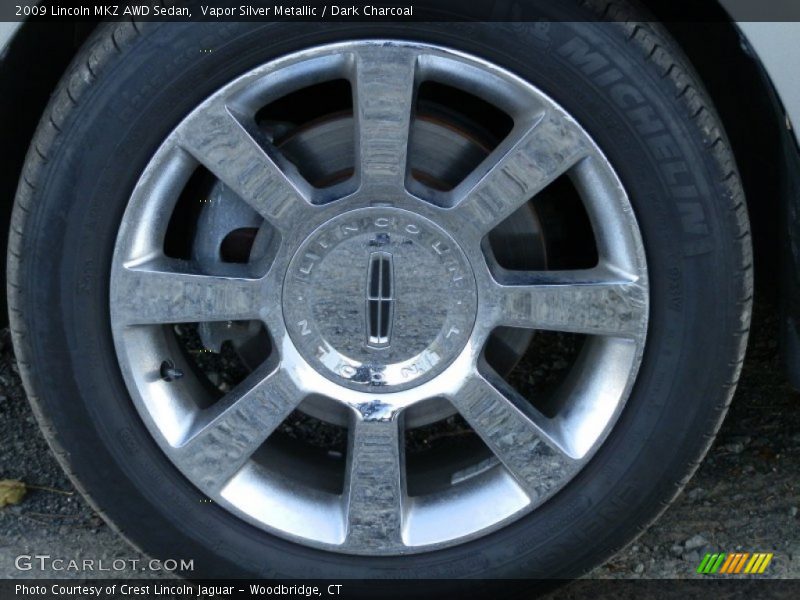 Vapor Silver Metallic / Dark Charcoal 2009 Lincoln MKZ AWD Sedan