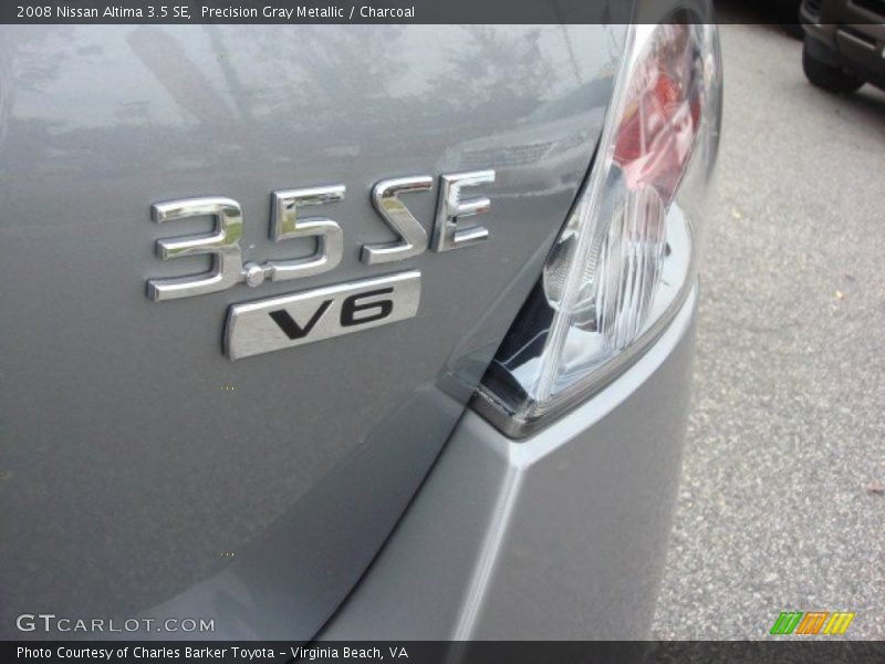 Precision Gray Metallic / Charcoal 2008 Nissan Altima 3.5 SE