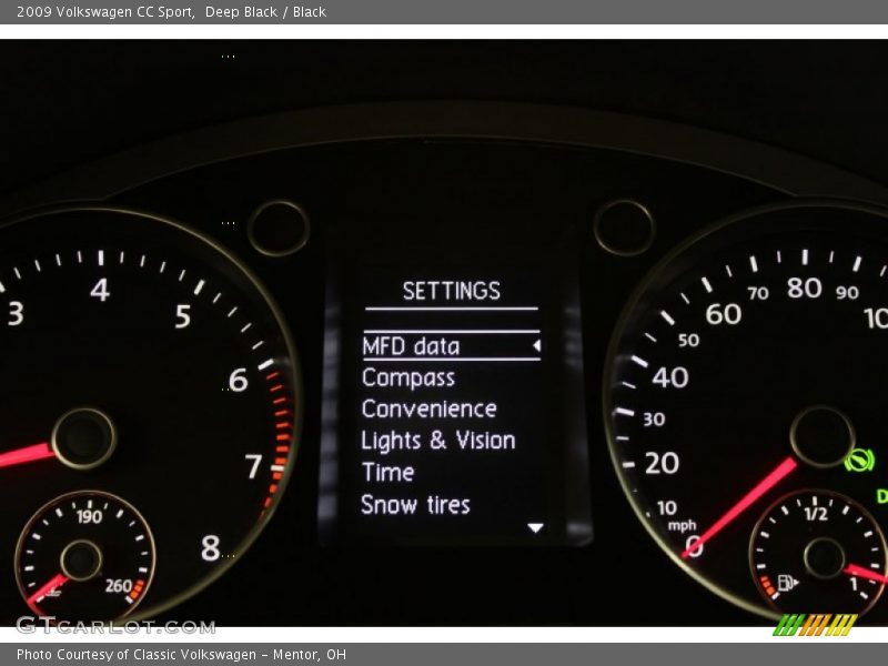 Deep Black / Black 2009 Volkswagen CC Sport