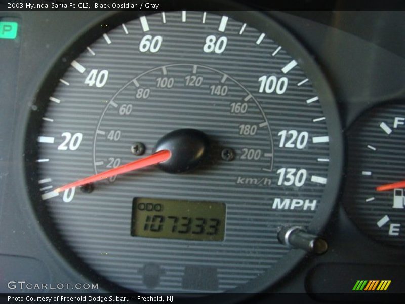 Black Obsidian / Gray 2003 Hyundai Santa Fe GLS