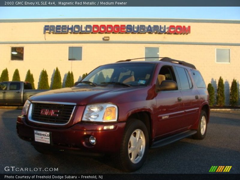 Magnetic Red Metallic / Medium Pewter 2003 GMC Envoy XL SLE 4x4