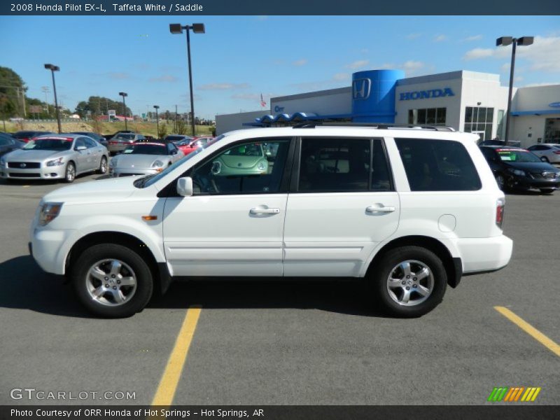 Taffeta White / Saddle 2008 Honda Pilot EX-L