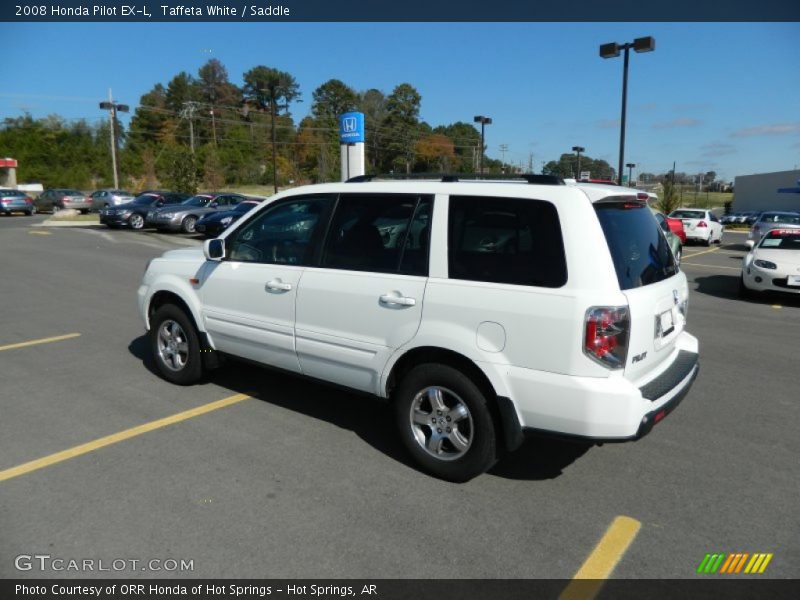 Taffeta White / Saddle 2008 Honda Pilot EX-L