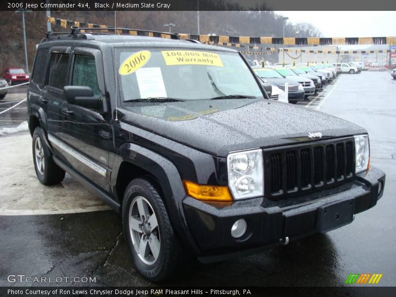 Black / Medium Slate Gray 2006 Jeep Commander 4x4