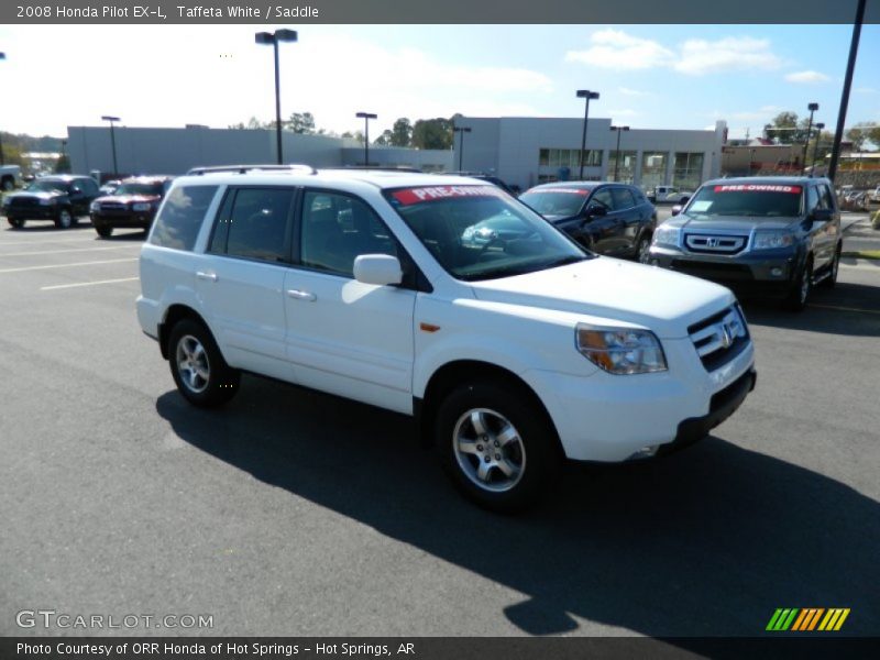 Taffeta White / Saddle 2008 Honda Pilot EX-L