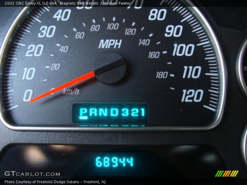 Magnetic Red Metallic / Medium Pewter 2003 GMC Envoy XL SLE 4x4