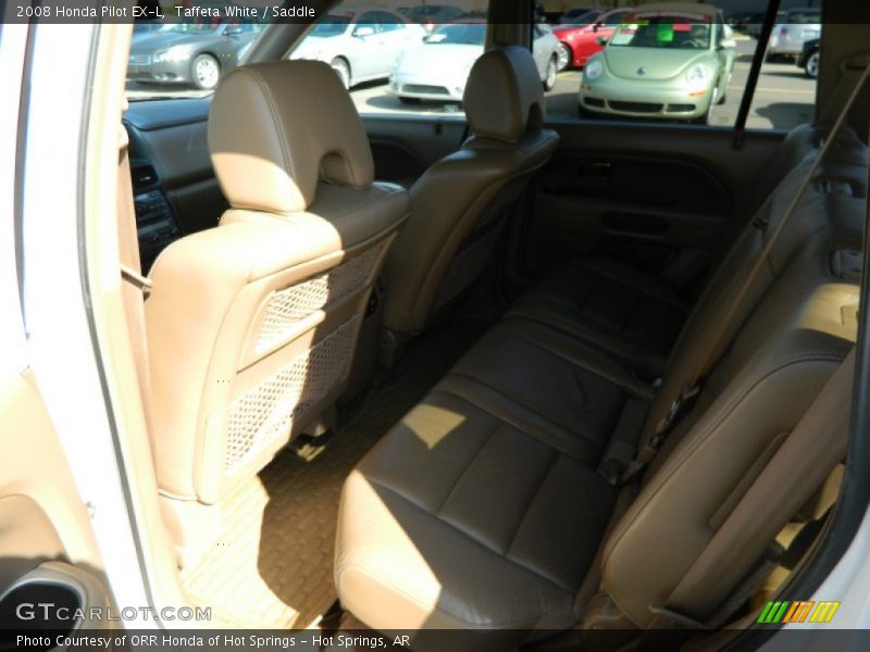 Taffeta White / Saddle 2008 Honda Pilot EX-L