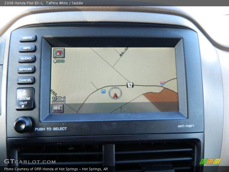 Taffeta White / Saddle 2008 Honda Pilot EX-L